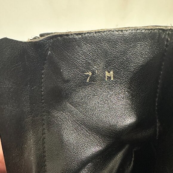 Vintage Y2K Calvin Klein Black Snakeskin Ankle Boots, Size 7M - Picture 13 of 16